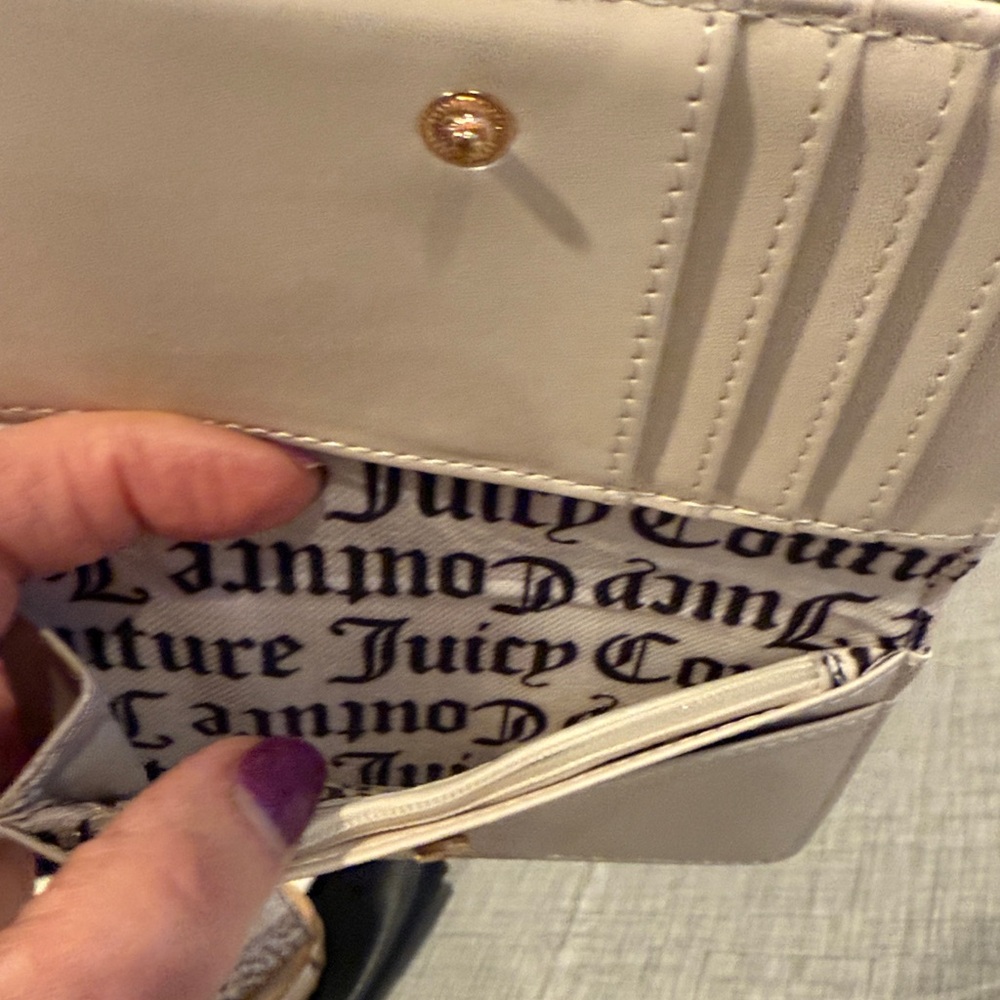 Juicy Couture blue denim wallet with rhinestone accents - Picture 7 of 7